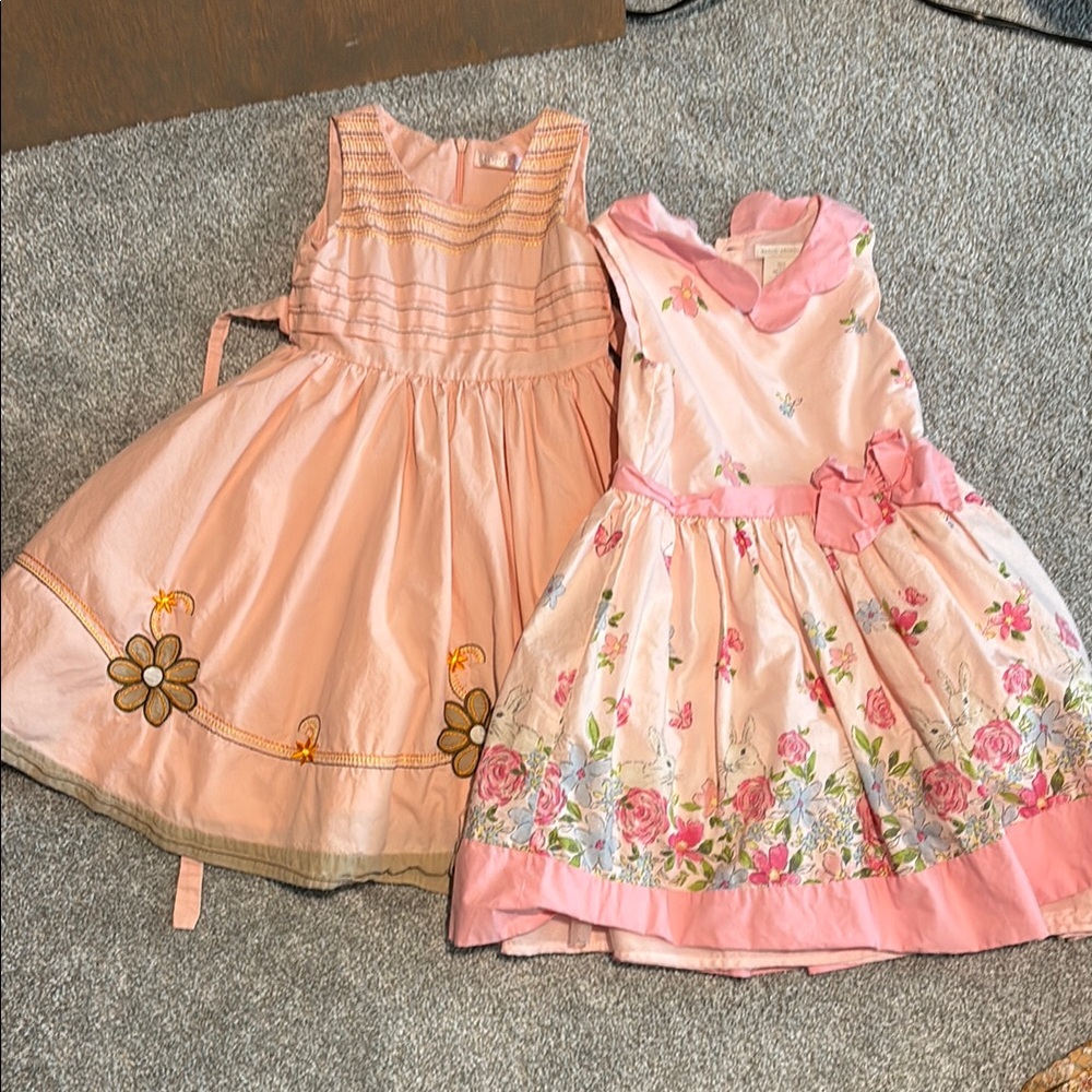 Charming Pink Floral Kids Dress Set